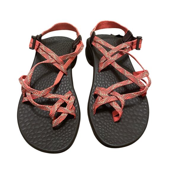 Chaco Women’s ZX/2 Classic Sandals – Orange/yellow, Size 12 (JCH199746) - Picture 1 of 8
